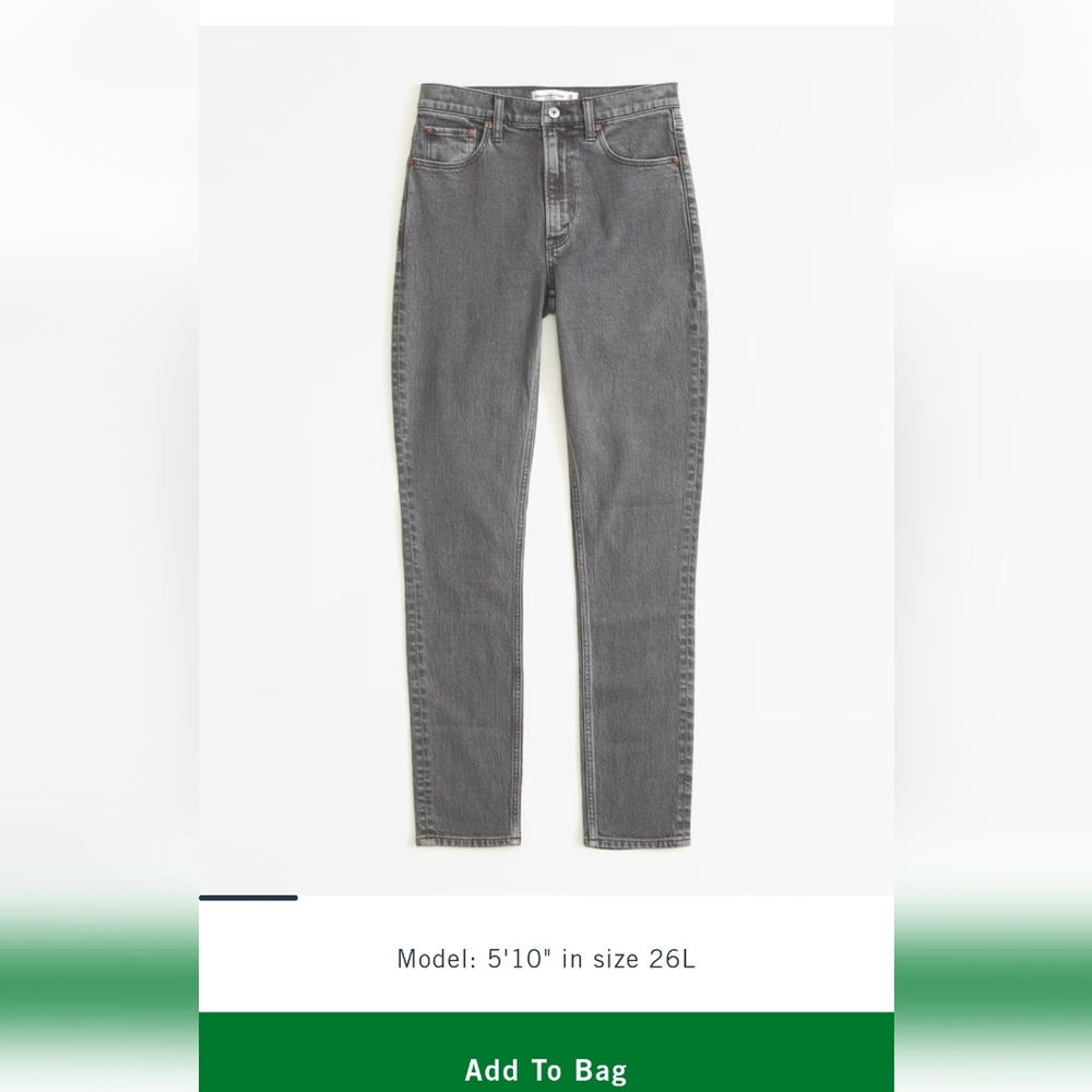 NWT Abercrombie High Rise Skinny - Picture 2 of 4